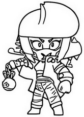 Coloring Pages Brawl Stars Jurassic Splash Morning Kids - rosa brawl stars para colorir