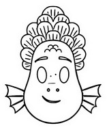 Coloring page Alberto’s emoji