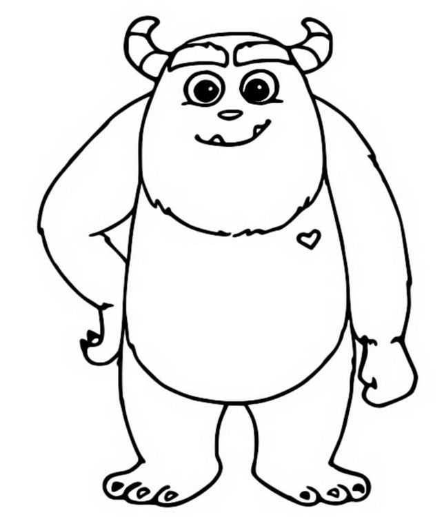 Desenho para colorir Sulley