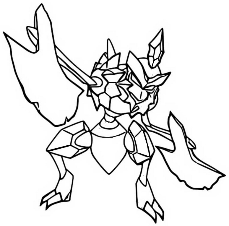 Desenho para colorir Kleavor - Pokémon Legends Arceus
