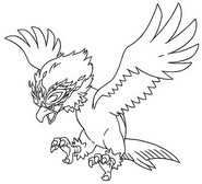Desenho para colorir Hisuian Braviary