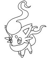 Desenho para colorir Hisuian Zorua