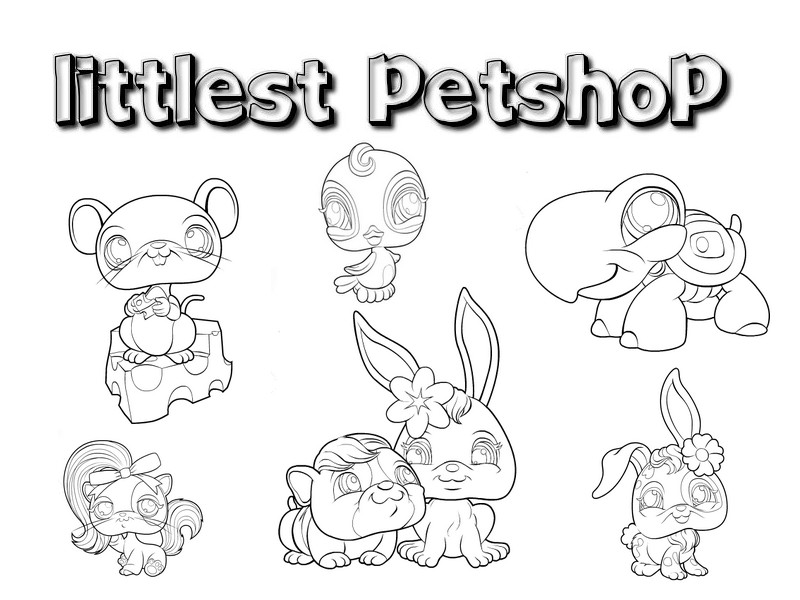 Dibujo para colorear Littlest Pet Shop