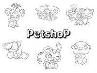 Coloriage - Petshop - Petshop