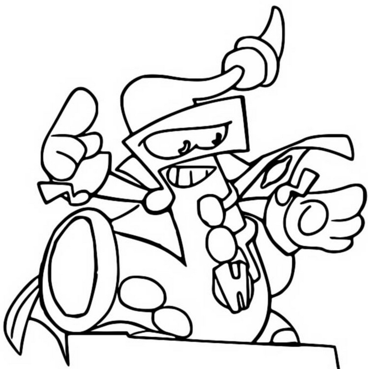 Desenho para colorir Jazz Flash - Super rare