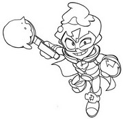 Coloring page Superthings Kazoom Kids - Superzings 8 : Smash Crash - K.05 -  Bad Party 7