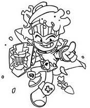 Dibujo para colorear Trasher - K.04 - Splash Trash