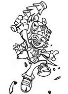 Desenho para colorir Smash Crash - K.05 - Bad Party