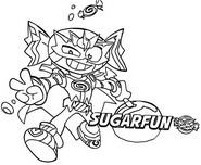 Coloring page Superthings Kazoom Kids - Superzings 8 : Smash Crash - K.05 -  Bad Party 7