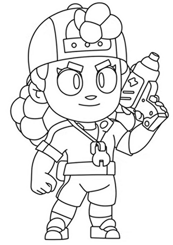 Desenhos de Jogo Brawl Stars para Colorir e Imprimir 