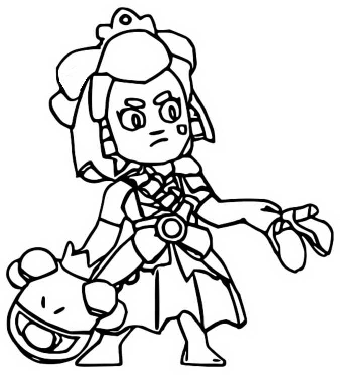 Desenho para colorir Princesa Shelly