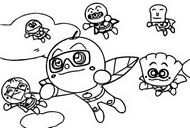 Dibujo para colorear Apple Boy