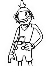 Dibujo para colorear Atunado