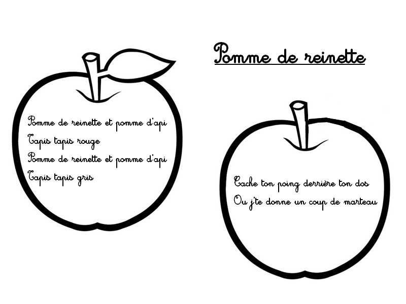 Coloriage Pomme de Reinette