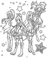 ダウンロードできる塗り絵 - 女の子 - アイカツフレンズ!