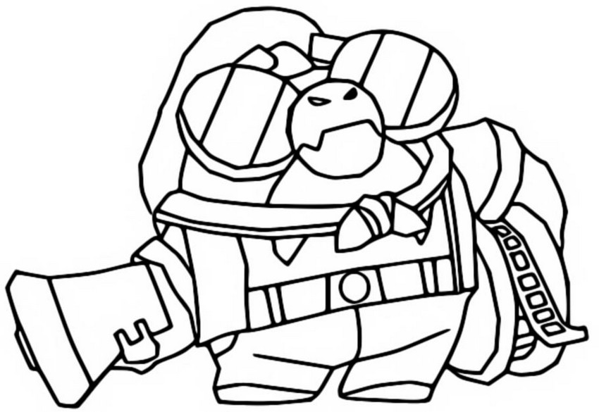 Coloring page Director Buzz - Brawl-o-Ween and Brawlywood
