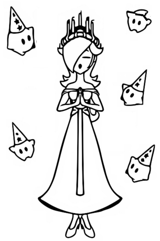 Coloring page Saint Lucia. - Saint Lucy's Day