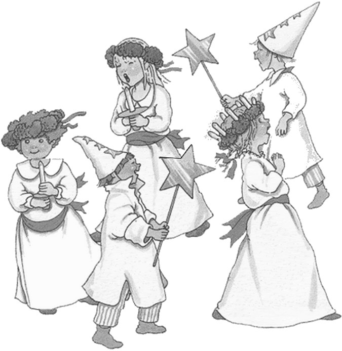 Coloring page Dance - Saint Lucy's Day