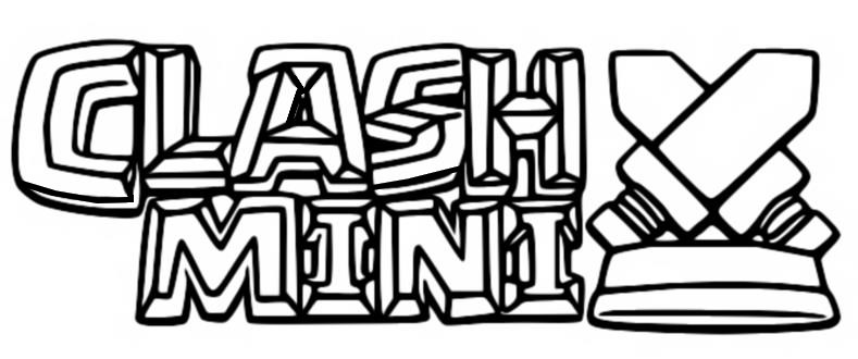 Målarbok Logotyp - Clash Mini