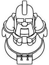 Coloring page Monk
