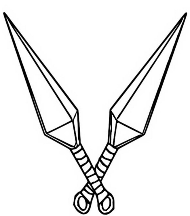 Kolorowanka Kunai