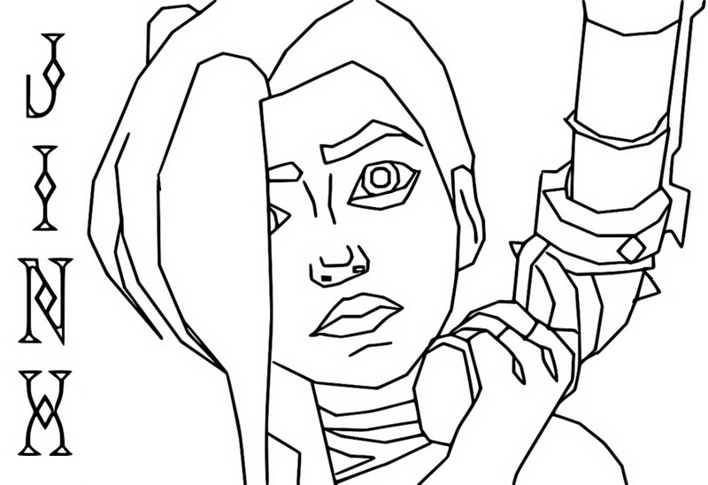 Coloring page Jinx