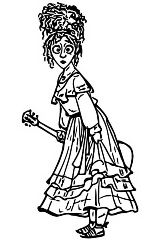 Coloriage Dolores Madrigal