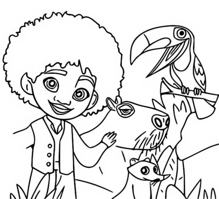 Coloring page Encanto : Antonio Madrigal 2