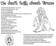 Disegno da colorare We don't talk about Bruno - Testi della canzone in inglese