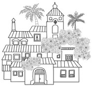 Dibujo para colorear Casita - La casa