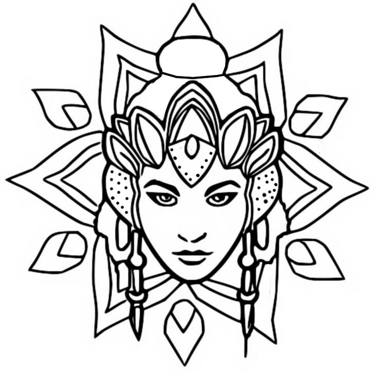 Coloring page Shanta