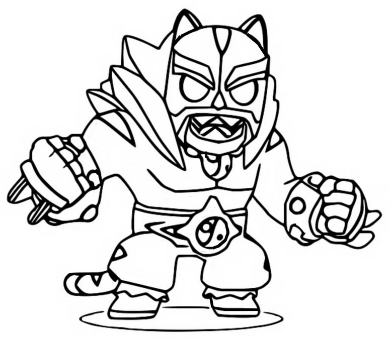 Desenho para colorir El Tigre