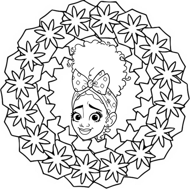 Desenho para colorir Dolores - Mandalas Encanto
