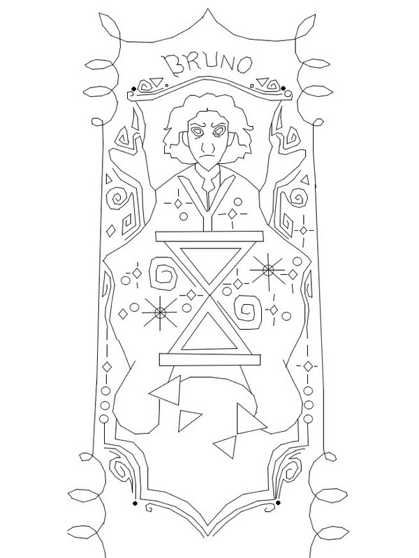 Coloring page Encanto - Magic doors : Bruno 1