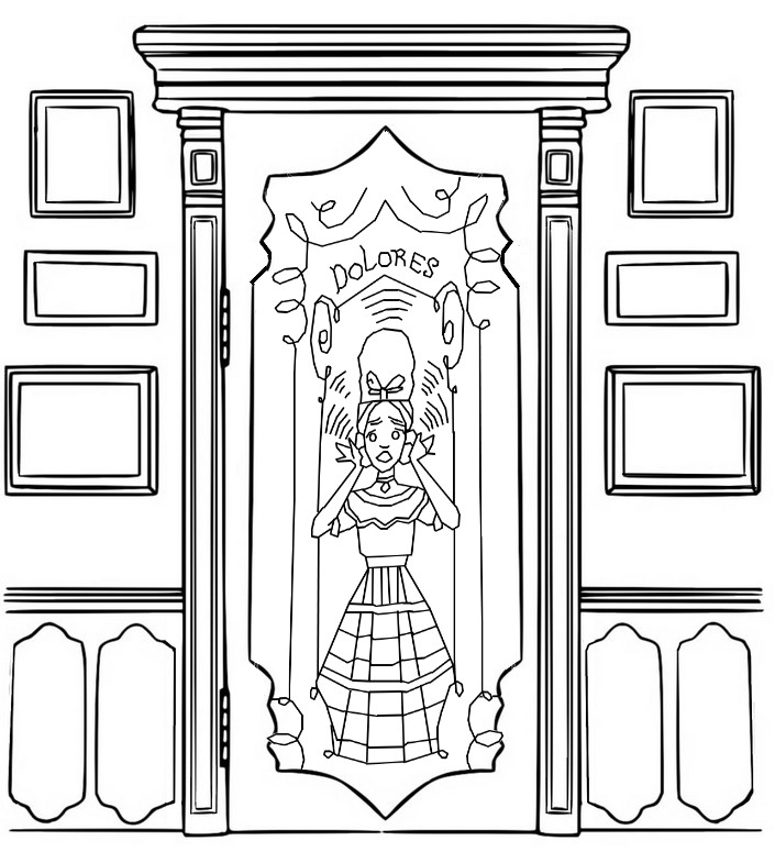 Boyama Sayfası Dolores - Encanto - Sihirli kapılar