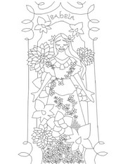 Desenho para colorir Isabela