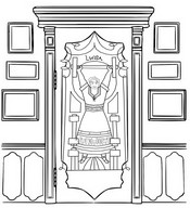 Desenho para colorir Porta de Luisa.
