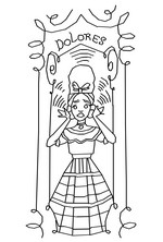 Desenho para colorir Dolores