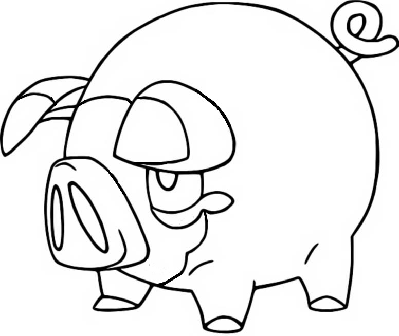 Coloring page Lechonk