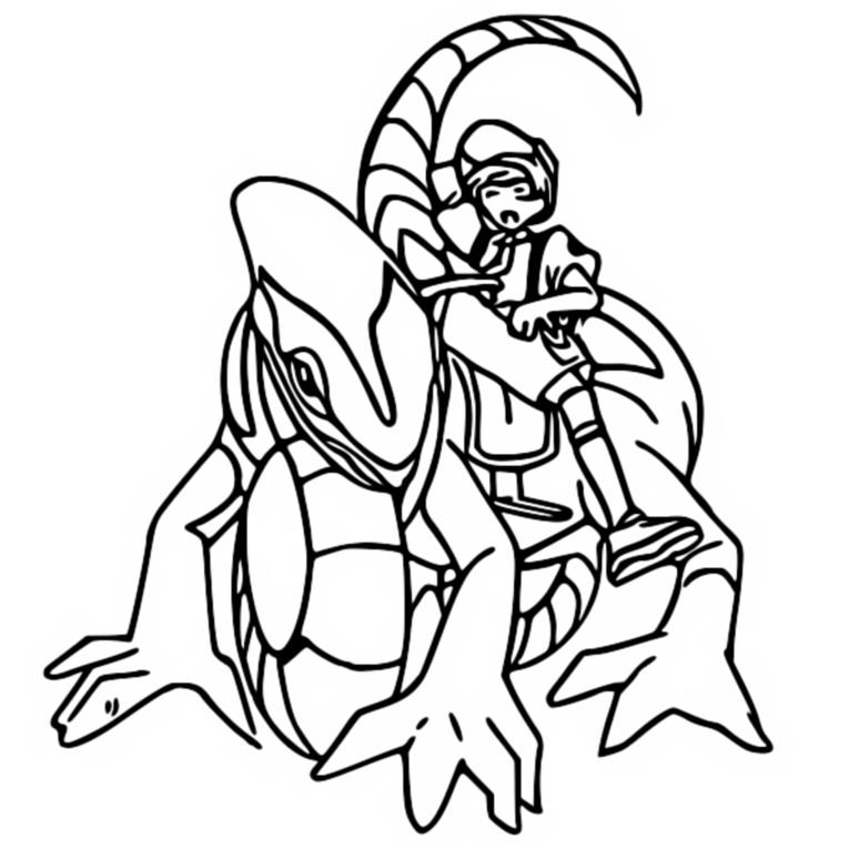 Coloring Page Pok mon Scarlet And Violet Cyclizar 17