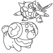 Målarbok Cetitan & Fidough