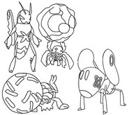 Coloring page Nymble, Lokix, Rellor, Rabsca