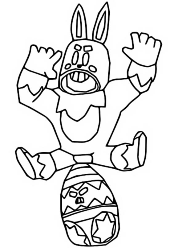 Coloring page Bunny Grom