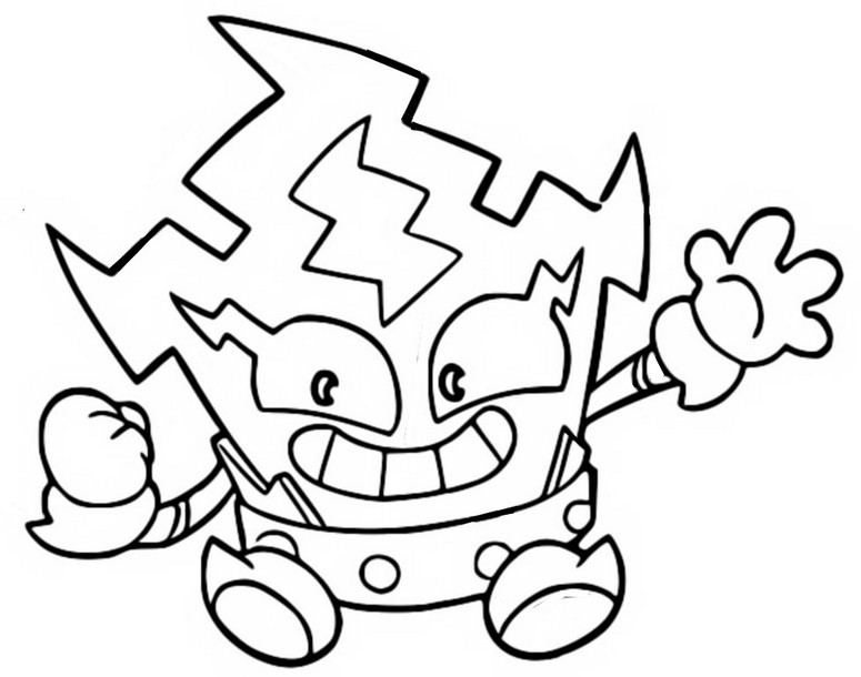 Dibujo para colorear Kazoom Blast - Superthings - Guardians of Kazoom