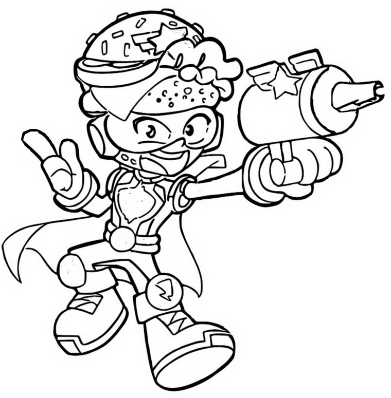 Desenho para colorir Burgerblast