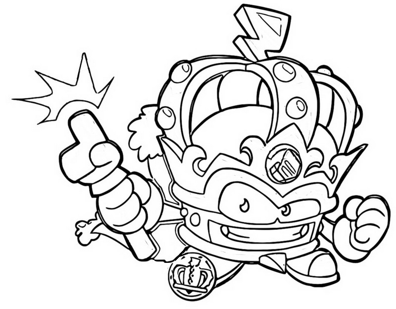 Coloring page Superthings - Guardians of Kazoom : Royal Justice 629