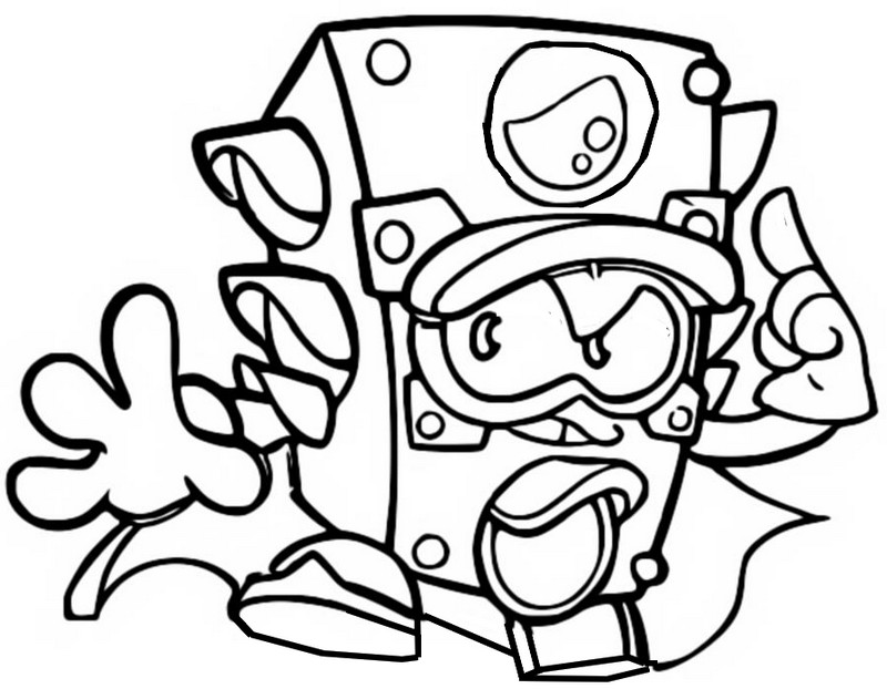 Coloring page Superthings - Guardians of Kazoom : Trafficmaster 674