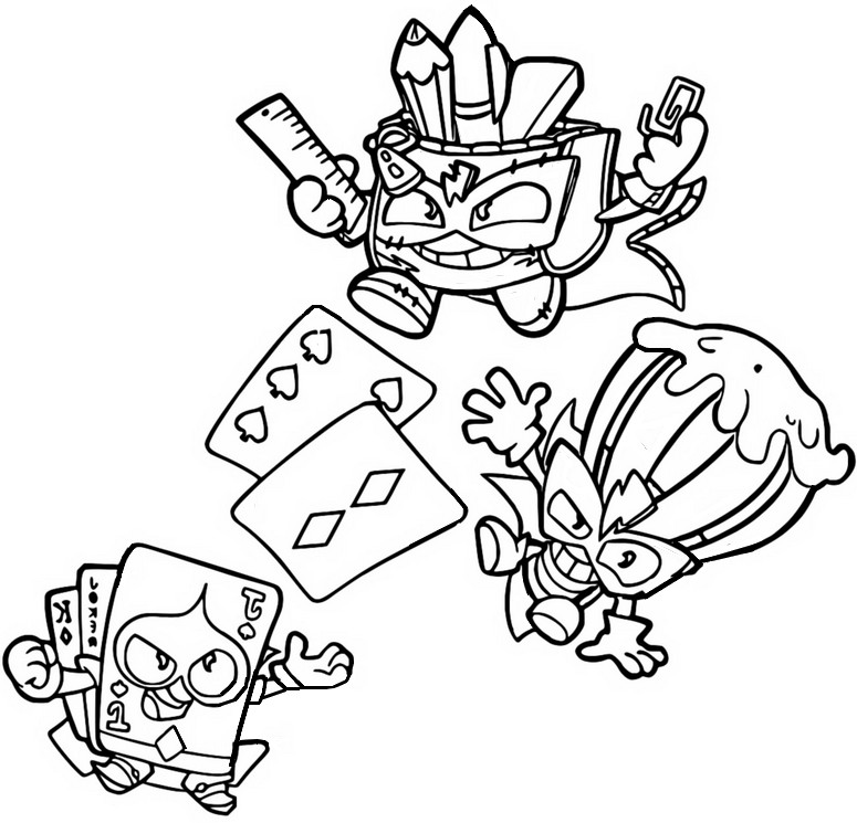 Dibujo para colorear Messy Staff - Superthings - Guardians of Kazoom