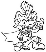 Dibujo para colorear Guitarrific