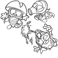 Coloring page Metallic Crew